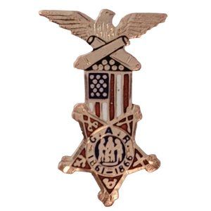 10K Gold Grand Army Republic 1861-1866 Pin E459